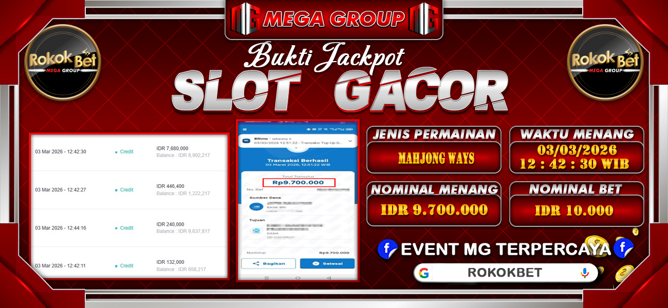 Bukti JP situs Rokokbet hari Rabu, 04 Maret 2026